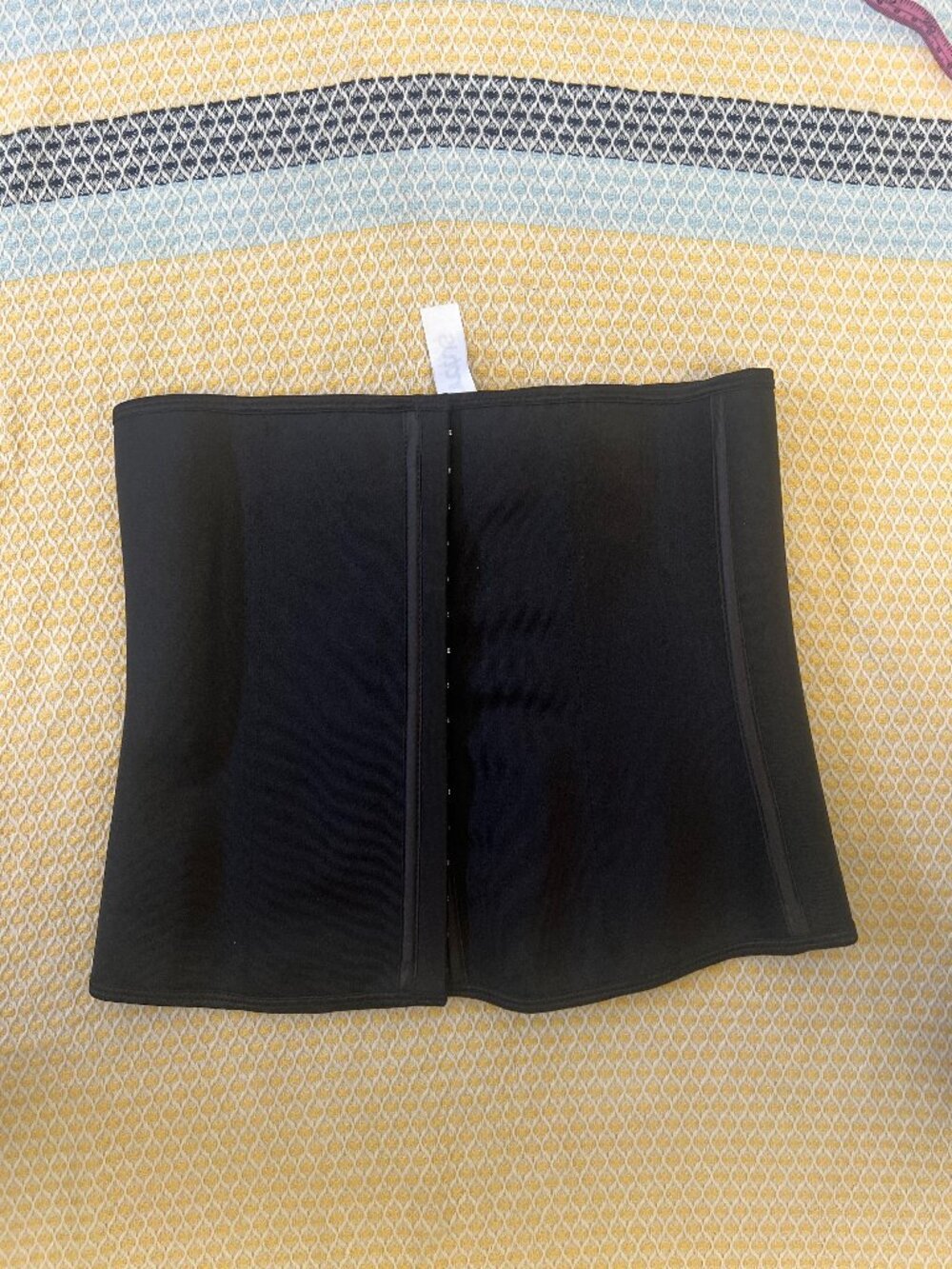 Karatus Black Latex Workout Corset Waist Trainer Size L